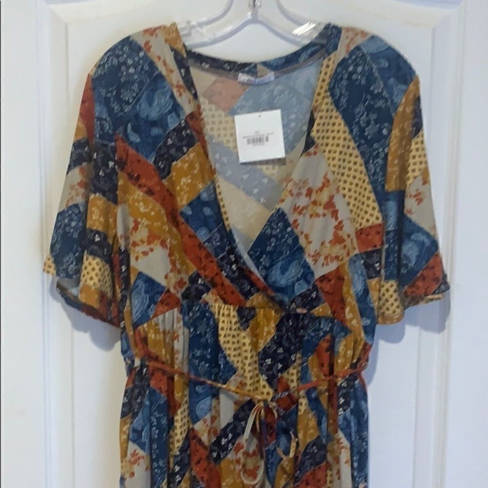 New Story Teller patchwork printed dress - Picture 3 of 4